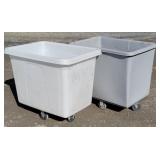 Two 28' X 40' & 32' Deep Rolling Poly Box Truck