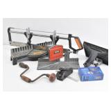 Stanley Miter Box & Saw, Bit Brace Hand Drill ++