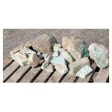 Pallet of Green Rocks