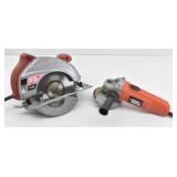 Skilsaw 7 1/4' Circular Saw & BD Angle Grinder