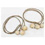 (2) South American Rawhide Boleadoras / Bola