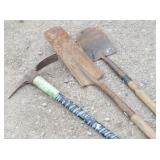 Pickaxe , Trenching Shovel / Spade, Round Shovel