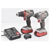 Porter Cable 1/4' & 1/2' Drills, 2 Batteries...