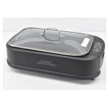 Power Smokeless Indoor Electric Grill Tempered Lid