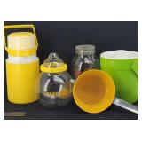 Vintage Kitchen Lot: Sun Tea Jars, Thermos...