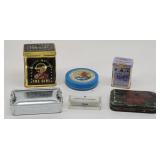 Vintage Match tin, Cigarette Paper, Spice Tin +