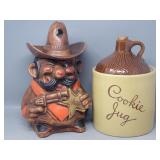 (2) Cookie Jars: Sheriff & Cookie Jug