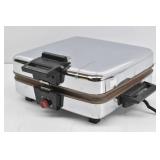 Peenncrest Stainless Steel Electric Waffle &
