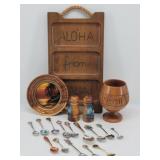 Hawaii Souvenirs: Carved Wood Goblet...