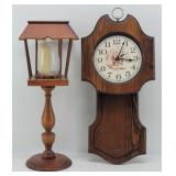 Farmhouse Style Wood Candle Holder & Wood Wall