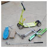 Scooters, Skateboards, Bats, Golf Club