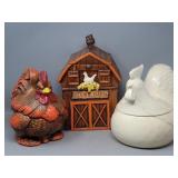 (3) Cookie Jars: California Originals Chicken, ...