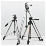 (3) Vintage Professional Tripods