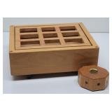 Phil Barnard Artwood Studio Plant Stand & Candle..