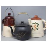 (3) Coffee Pot Cookie Jars: McCoy Kookie Kettle...