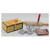 Double Rosette & Timbale Iron & Embossed Wood