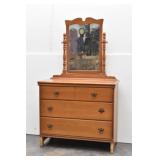 Sumter Cabinet Dresser w/ Mirror 3 Drawers