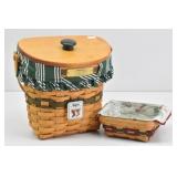 (2) Longaberger Christmas Baskets...