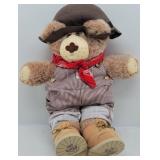Vintage Furskins Dudley Plush Bear Striped