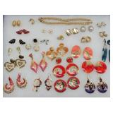 (24pr) Dangle Earrings & Monet Choker Necklace