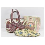 (2) Longaberger Cloth Handbags / Purses...