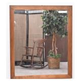 Wood Framed Mirror 40' x 34'