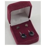(2 pr) Sterling Earrings - 5.126gtw