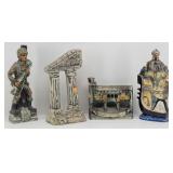 (4) Val D'Elsa WWII Italian Wine Decanters