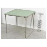 Samsonite Card Table & TP Holder Rack