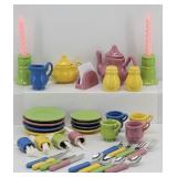 (35pc) Frenzy Toys Ceramic Dinnerware Set for 4