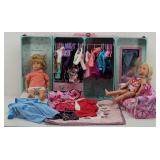 Our Generation 18' Dolls, Wardrobe, Couch, Clothes