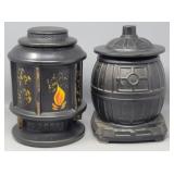 (2) McCoy Cookie Jars: Black Lantern & Pot ...