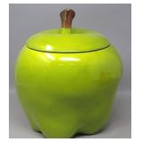 Cute Vintage Green Apple Cookie Jar - 11'