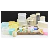 Vintage Tupperware Lot: Pitchers, Mini Containers
