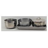 Stainless Steel Nesting Bowls, Colander, Kettle...