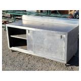 Stainless Steel Enclosed Base Work Table w / ...