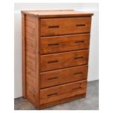 Solid Wood 5 Drawer Chest of Drawers / Highboy