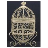 Charming Egg Shape Footed Metal Bird Cage