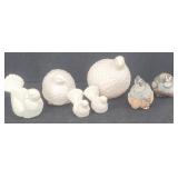 Horizons Hong Japan Quail Figurines, White Quail
