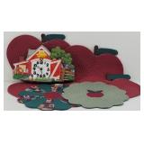 Country Farm Decor: Braided Apple Placemats...