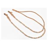 Hand Braided Rawhide Accented Leather Romal Reins