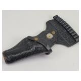 Tooled Leather Gun/Cartridge Holster for 4' Barrel