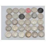 (30) 1946-1964 Roosevelt 90% Silver Dimes