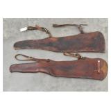 (2) Rifle / Shotgun Leather Scabbards