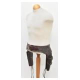 Western-style Double Buscadero Holster Gun Belt