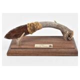 High Country Arts THE BEAR EDGE Knife on Stand