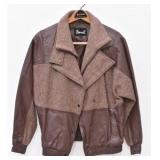 Avanti Leather & Wool Blend Jacket Size M