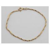 14K Gold Italy Bracelet - 2.19 grams
