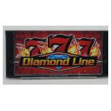 Bally Blazing 777 Diamond Line Slot Machine Glass