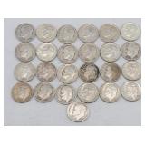 (25) 1949-1964 Roosevelt 90% Silver Dimes